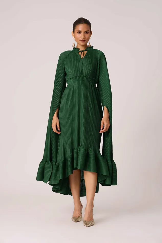 Scarlet Sage Dresses Tasmina Dress 8211 Dark Green 8211 Women