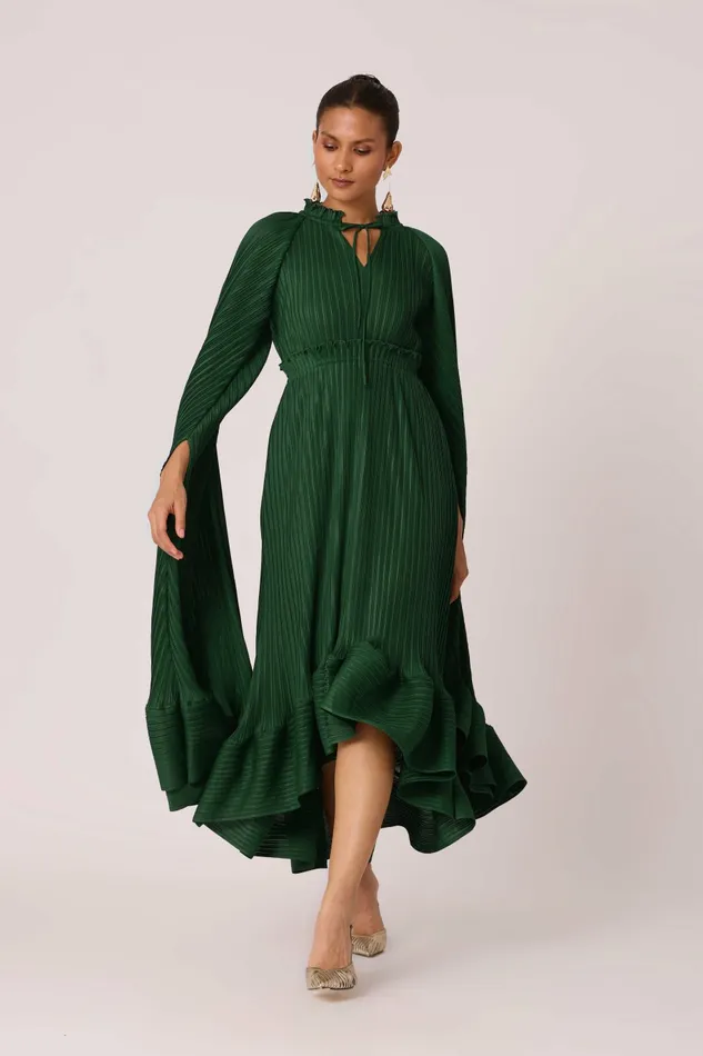 Scarlet Sage Dresses Tasmina Dress 8211 Dark Green 8211 Women