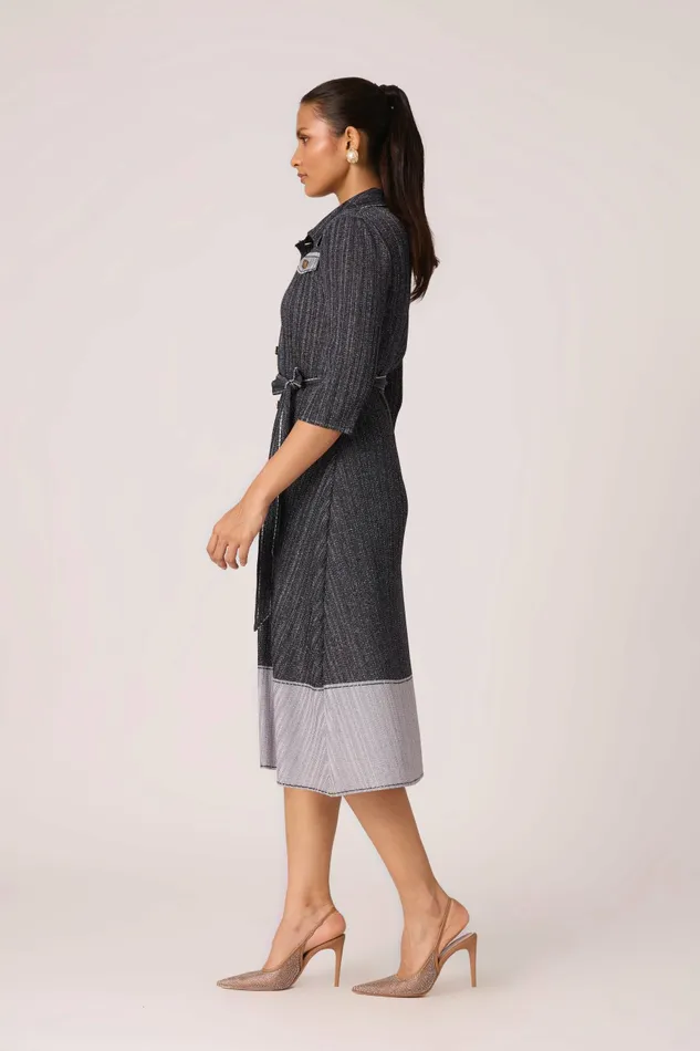Scarlet Sage Dresses Wynona Denim Shirt Dress 8211 Navy 8211 Women