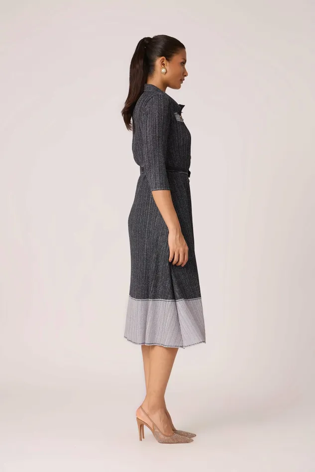 Scarlet Sage Dresses Wynona Denim Shirt Dress 8211 Navy 8211 Women