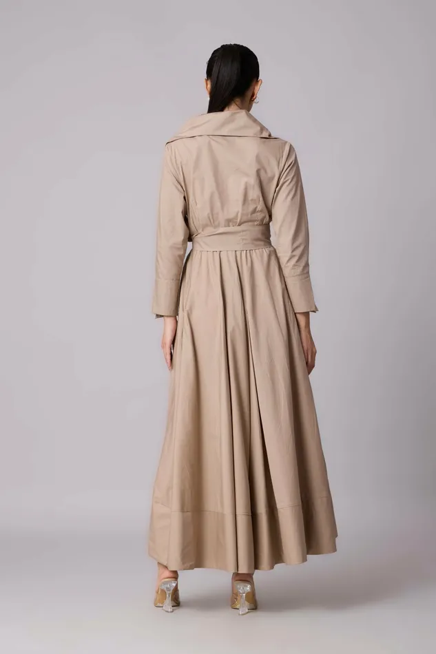 Scarlet Sage Dresses Zora Applique Dress 8211 Khaki 8211 Women