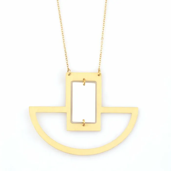 Scarlet Sage Necklaces Bar On A Boat Necklace 8211 Gold Silver 8211 Women