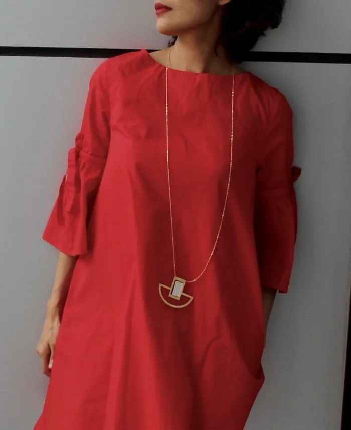 Scarlet Sage Necklaces Bar On A Boat Necklace 8211 Gold Silver 8211 Women
