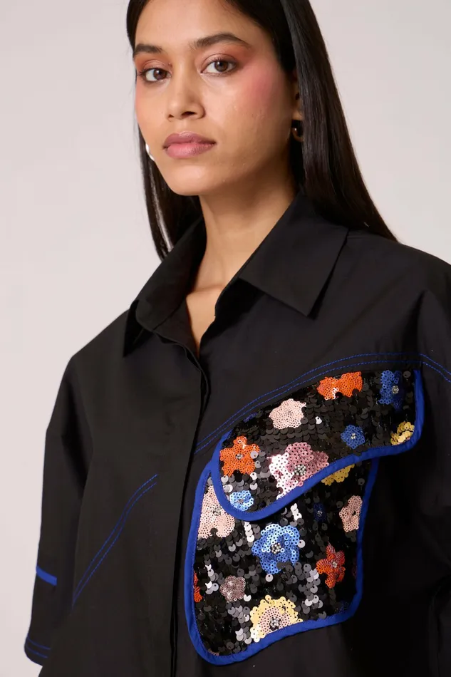 Scarlet Sage Tops Andrea Shirt 8211 Black 8211 Women
