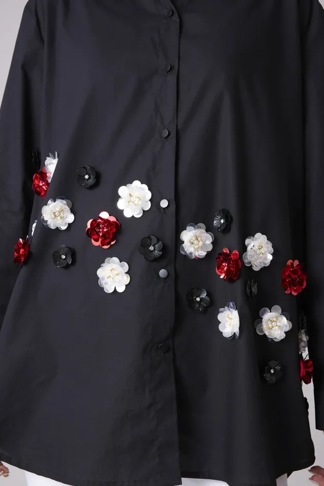 Scarlet Sage Tops Lauretta Shirt 8211 Black 8211 Women