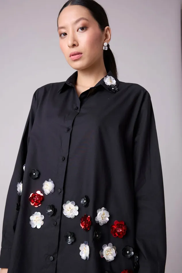 Scarlet Sage Tops Lauretta Shirt 8211 Black 8211 Women