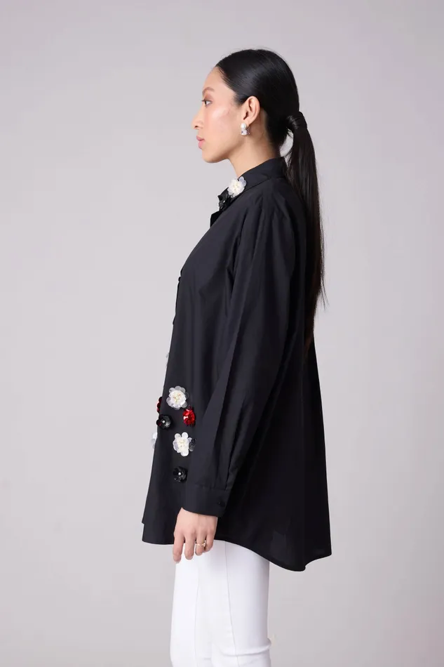 Scarlet Sage Tops Lauretta Shirt 8211 Black 8211 Women
