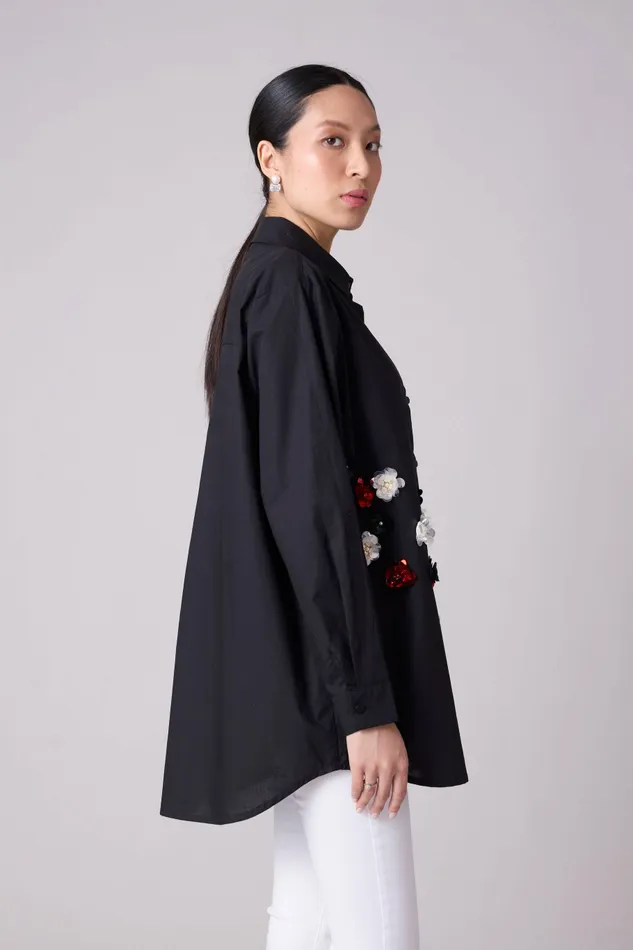 Scarlet Sage Tops Lauretta Shirt 8211 Black 8211 Women