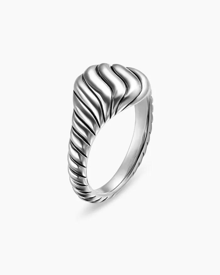 Sculpted Cable Pinky Ring In Sterling Silver 10mm Women David Yurman Pinky Sculpted Cable Pinky Ring In Sterling Silver 10mm Women David Yurman Pinky