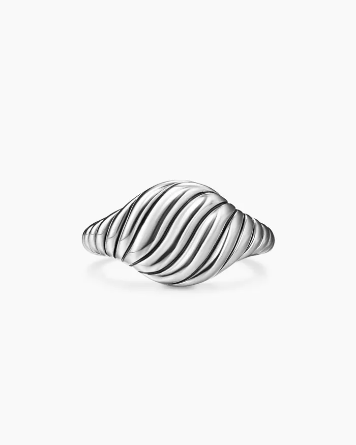 Sculpted Cable Pinky Ring In Sterling Silver 10mm Women David Yurman Pinky Sculpted Cable Pinky Ring In Sterling Silver 10mm Women David Yurman Pinky