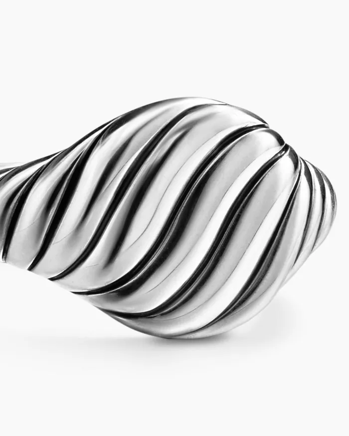 Sculpted Cable Pinky Ring In Sterling Silver 10mm Women David Yurman Pinky Sculpted Cable Pinky Ring In Sterling Silver 10mm Women David Yurman Pinky