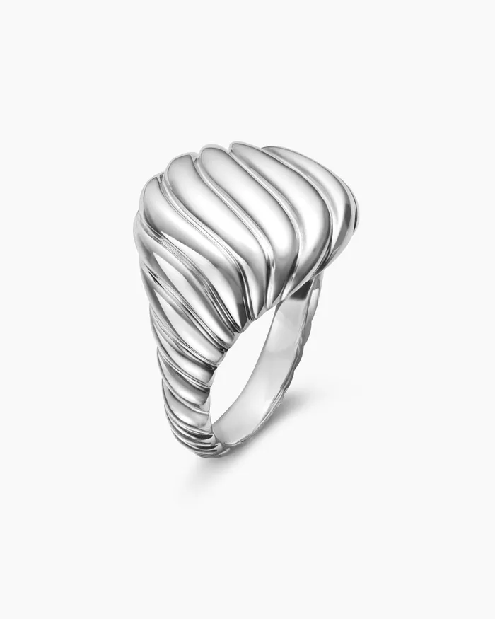 Sculpted Cable Pinky Ring In Sterling Silver 13mm Women David Yurman Pinky Sculpted Cable Pinky Ring In Sterling Silver 13mm Women David Yurman Pinky