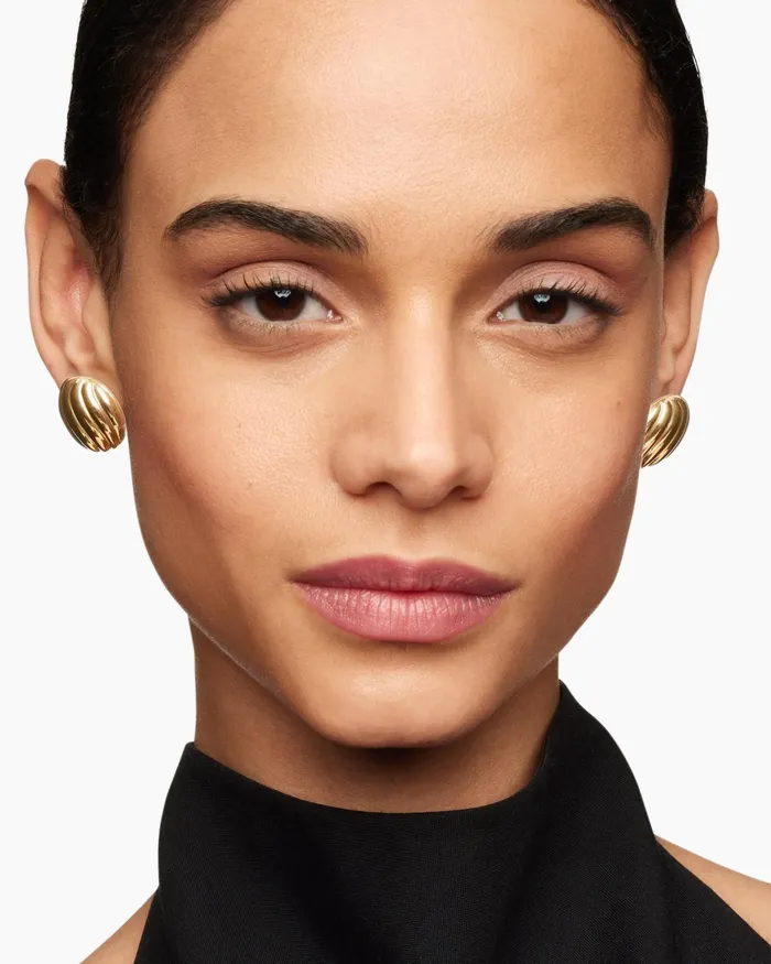 Sculpted Cable Stud Earrings In 18K Yellow Gold 20mm Women David Yurman Stud Sculpted Cable Stud Earrings In 18K Yellow Gold 20mm Women David Yurman Stud