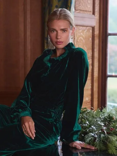 Shirts and Blouses Women Joules Green Velvet Blouse