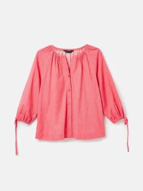 Shirts and Blouses Women Joules RedBlue Tie Cuff Blouse