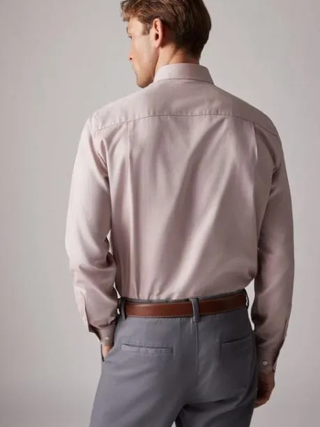 Shirts Men Joules Next Neutral Slim Fit Oxford Shirt