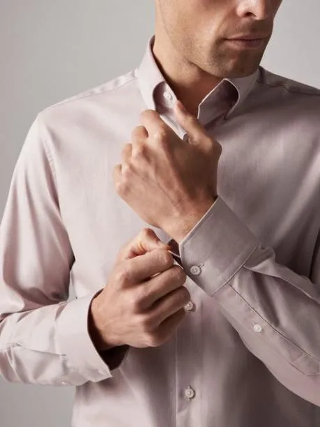 Shirts Men Joules Next Neutral Slim Fit Oxford Shirt