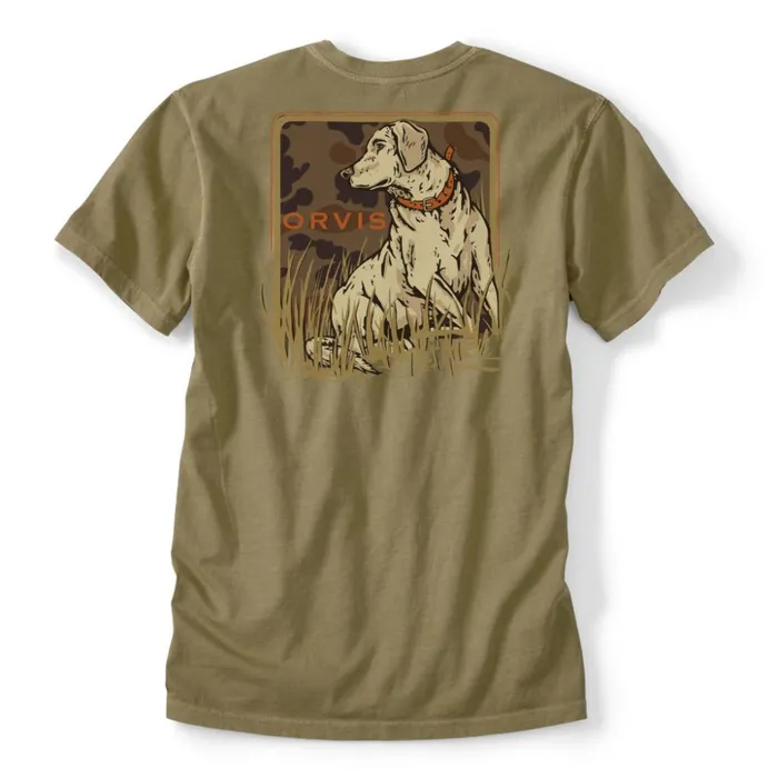 Shirts Men Orvis Camo Lab TShirt Military Green