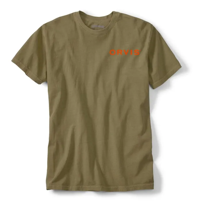 Shirts Men Orvis Camo Lab TShirt Military Green