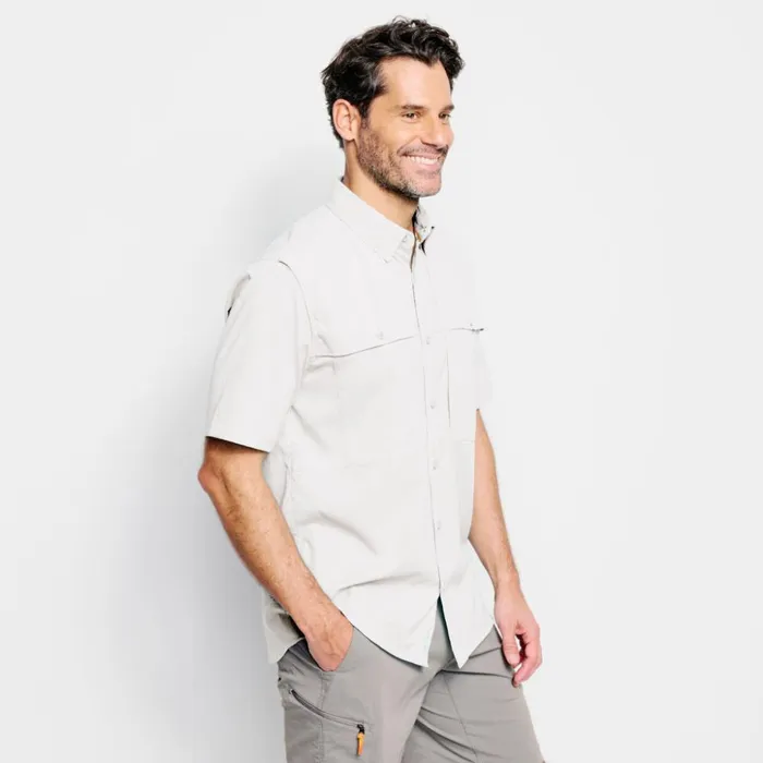 Shirts Men Orvis ShortSleeved Open Air Caster White