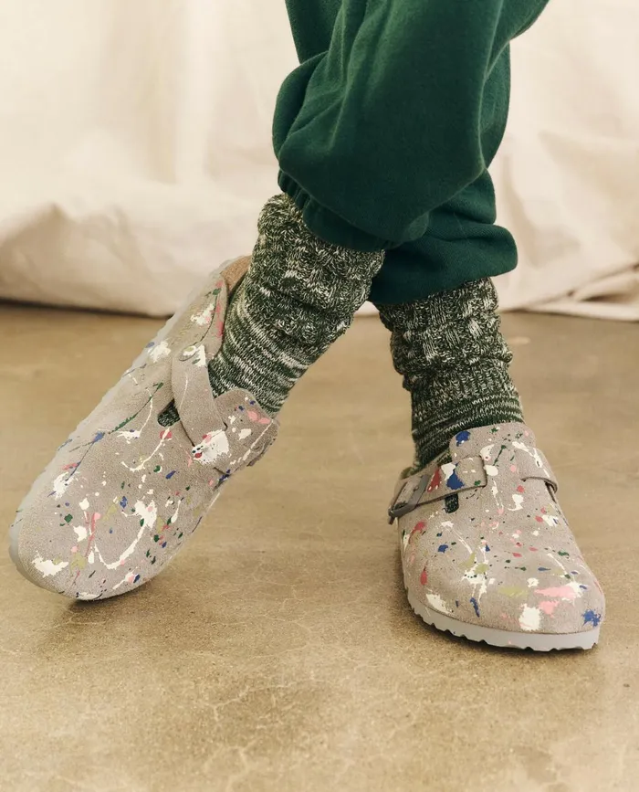 Shoes Women The Great Boston Coin Birkenstock With Paint Coin With Bright Multi Paint