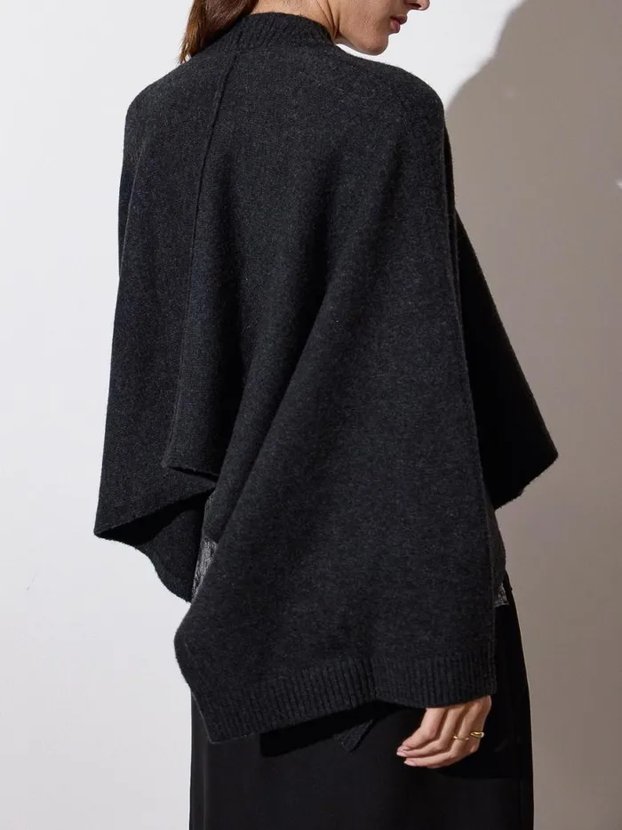 Shop Brochu Walker Cardigans The Estara Wrap Graphite Mlange