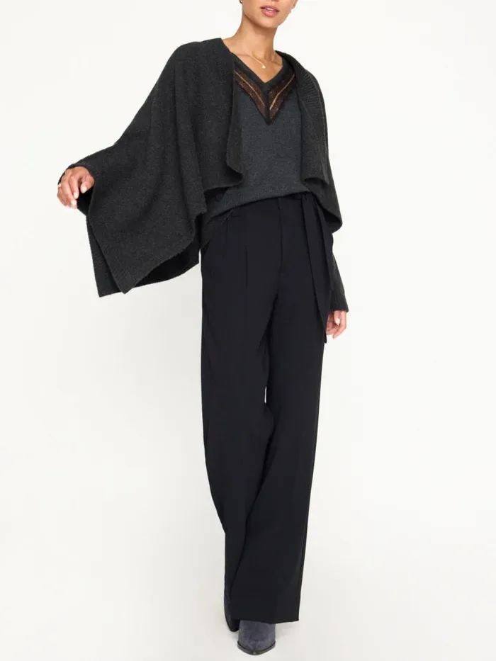 Shop Brochu Walker Cardigans The Estara Wrap Graphite Mlange