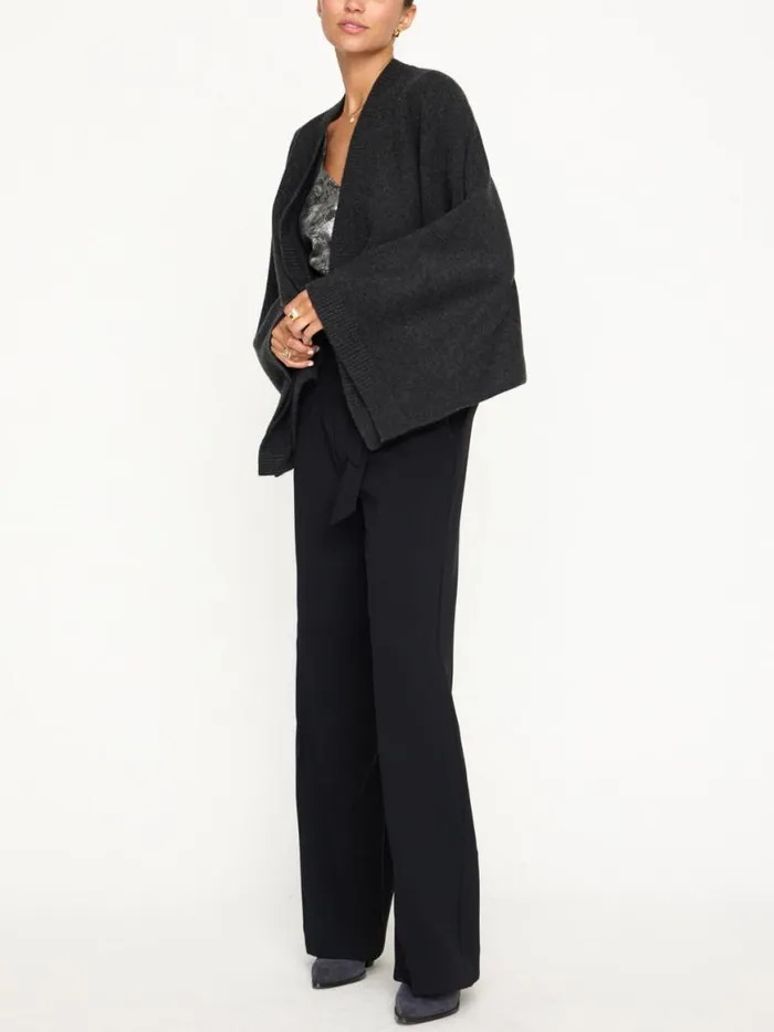Shop Brochu Walker Cardigans The Estara Wrap Graphite Mlange