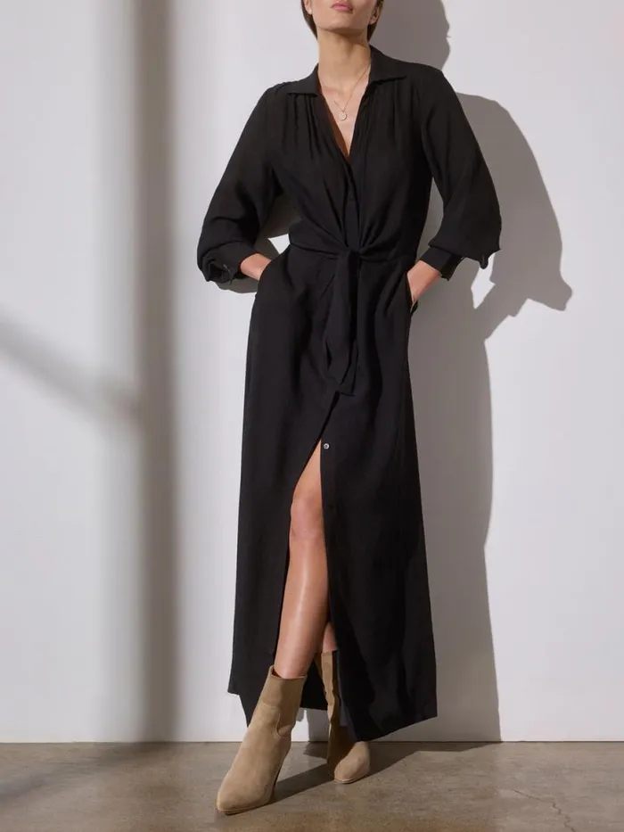 Shop Brochu Walker Dresses The Madsen Maxi Dress Black Onyx