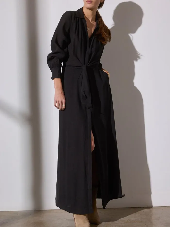 Shop Brochu Walker Dresses The Madsen Maxi Dress Black Onyx