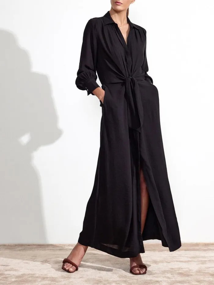 Shop Brochu Walker Dresses The Madsen Maxi Dress Black Onyx