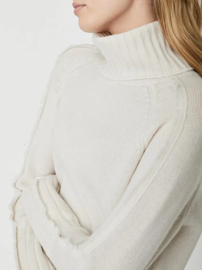 Shop Brochu Walker Sweaters The Jolie Fringe Layered Looker Linen With White Underlayer