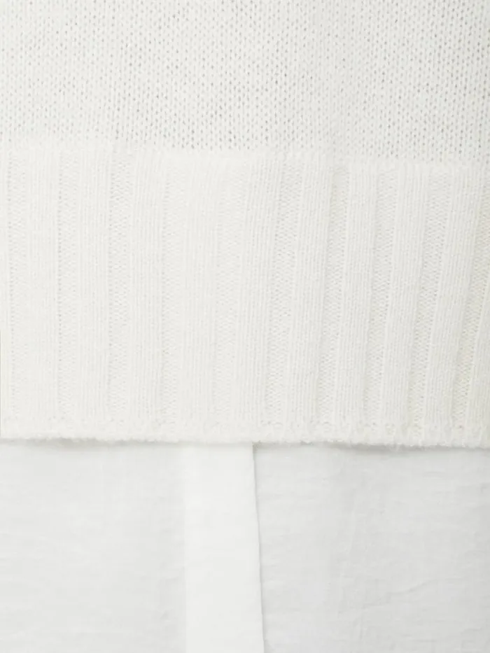 Shop Brochu Walker Sweaters The Jolie Fringe Layered Looker Linen With White Underlayer