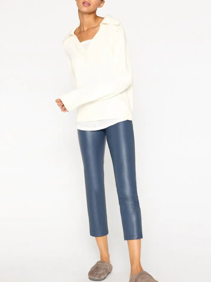 Shop Brochu Walker Sweaters The Rainer Layered Looker Tusk With White Underlayer