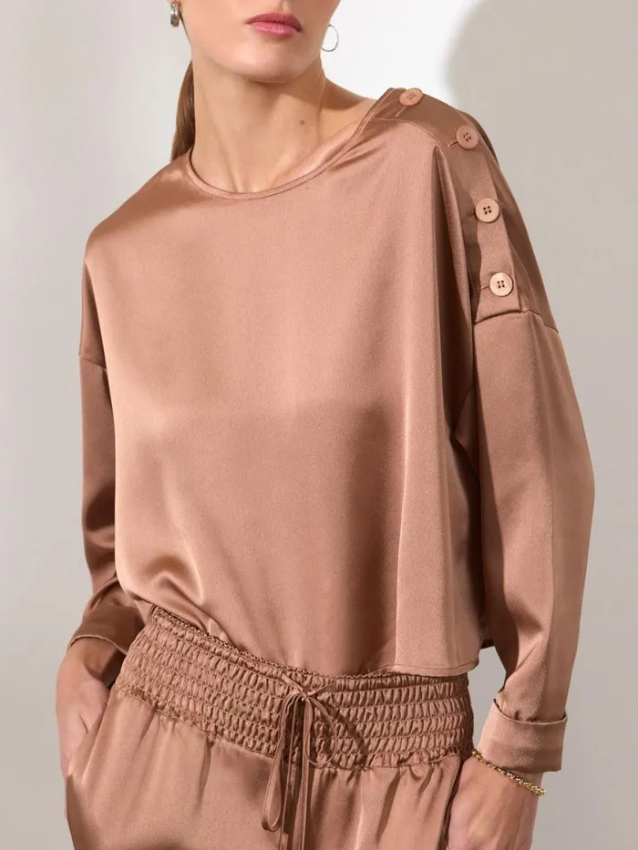 Shop Brochu Walker Tops The Dallas Blouse Miele