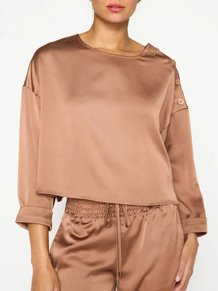 Shop Brochu Walker Tops The Dallas Blouse Miele