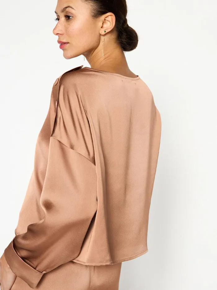 Shop Brochu Walker Tops The Dallas Blouse Miele