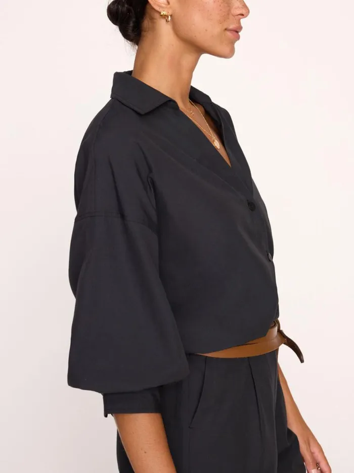 Shop Brochu Walker Tops The Kate Shirt Black Onyx