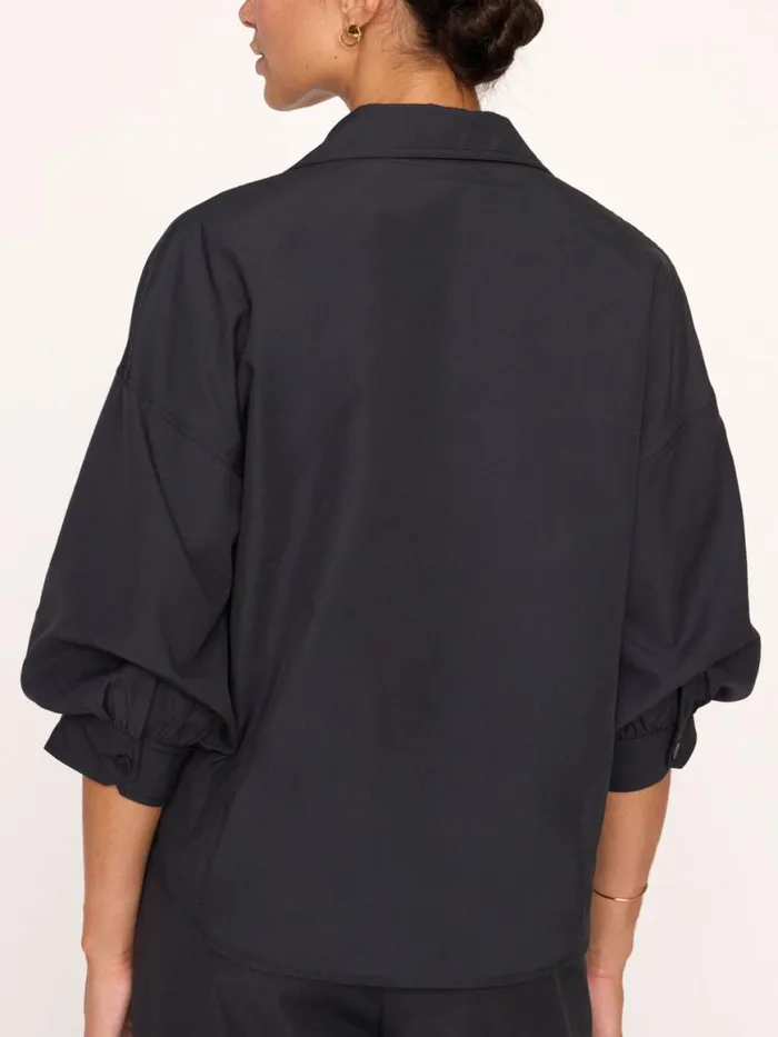 Shop Brochu Walker Tops The Kate Shirt Black Onyx
