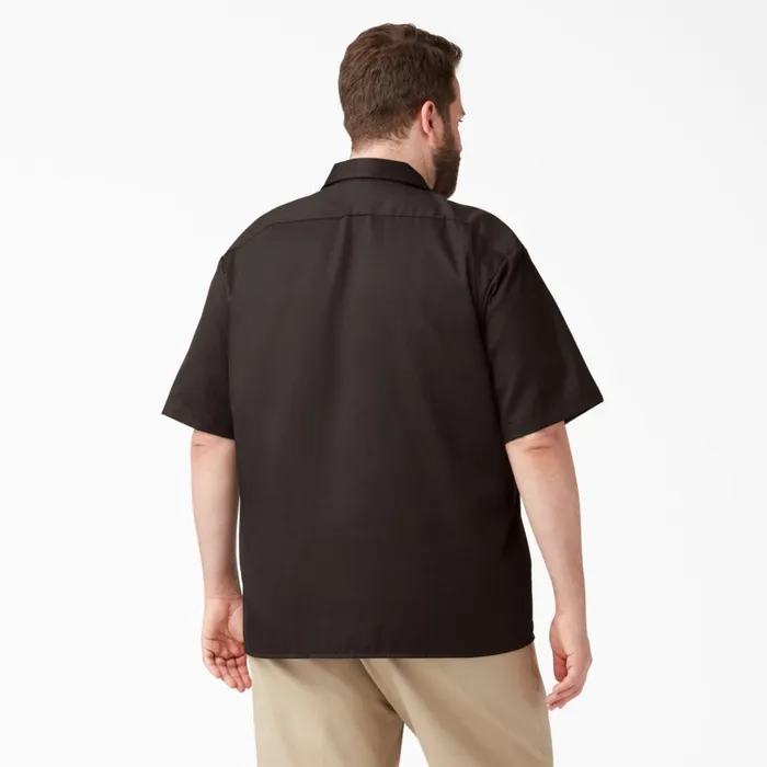 Short Sleeve Work Shirt Dark Brown Dark Brown db Men Dickies Work Shirts Short Sleeve Work Shirt Dark Brown Dark Brown db Men Dickies Work Shirts