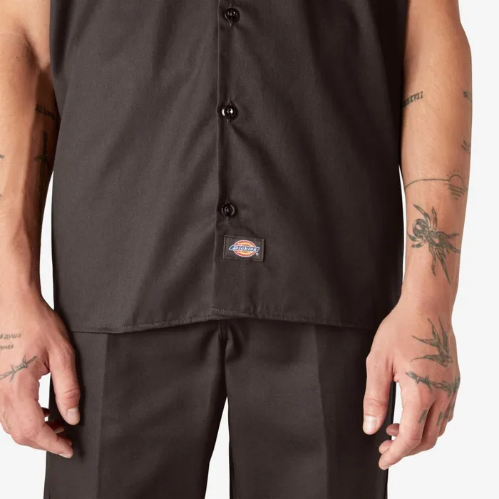Short Sleeve Work Shirt Dark Brown Dark Brown db Men Dickies Work Shirts Short Sleeve Work Shirt Dark Brown Dark Brown db Men Dickies Work Shirts