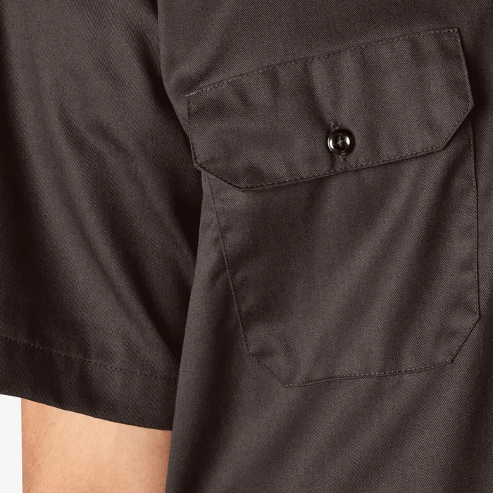 Short Sleeve Work Shirt Dark Brown Dark Brown db Men Dickies Work Shirts Short Sleeve Work Shirt Dark Brown Dark Brown db Men Dickies Work Shirts