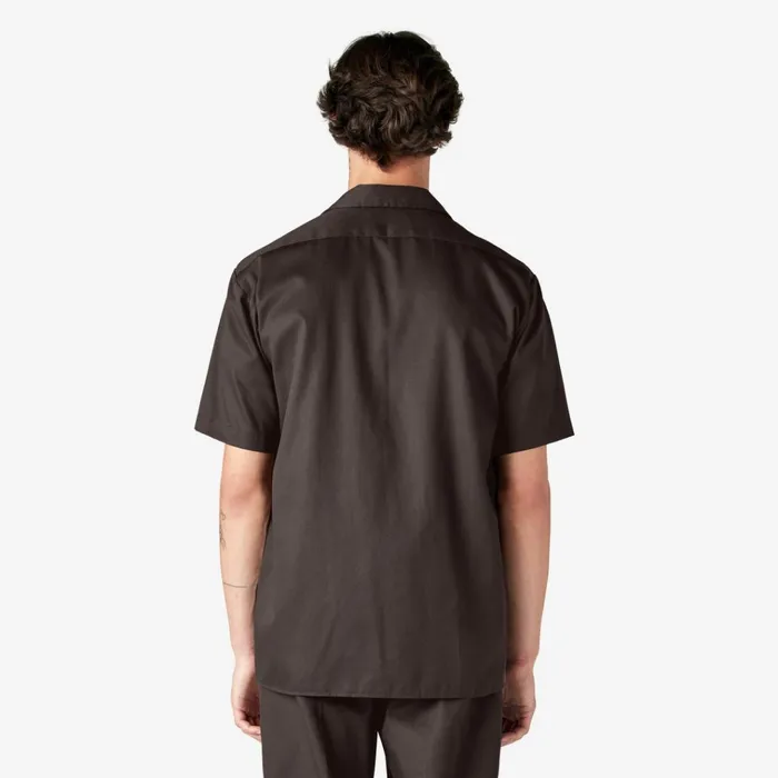 Short Sleeve Work Shirt Dark Brown Dark Brown db Men Dickies Work Shirts Short Sleeve Work Shirt Dark Brown Dark Brown db Men Dickies Work Shirts