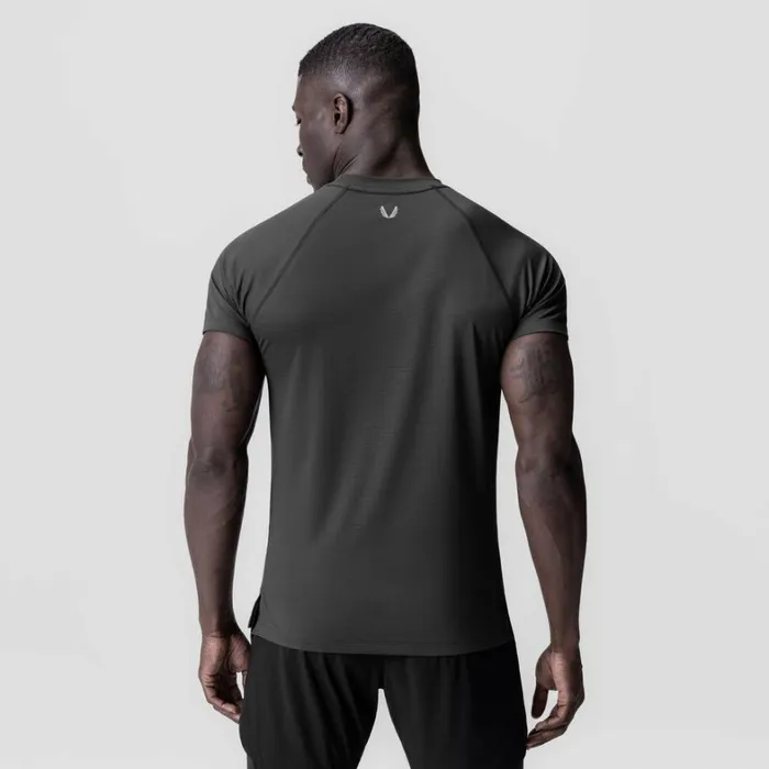 Short Sleeves Men ASRV 3DLite 20 Lycra Fitted Tee Space Grey 034otwr034