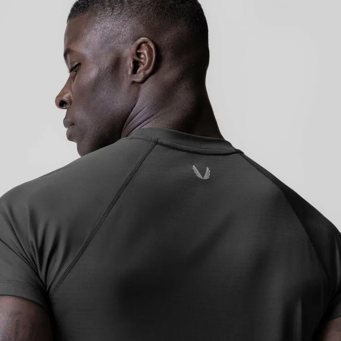 Short Sleeves Men ASRV 3DLite 20 Lycra Fitted Tee Space Grey 034otwr034