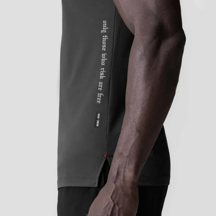 Short Sleeves Men ASRV 3DLite 20 Lycra Fitted Tee Space Grey 034otwr034