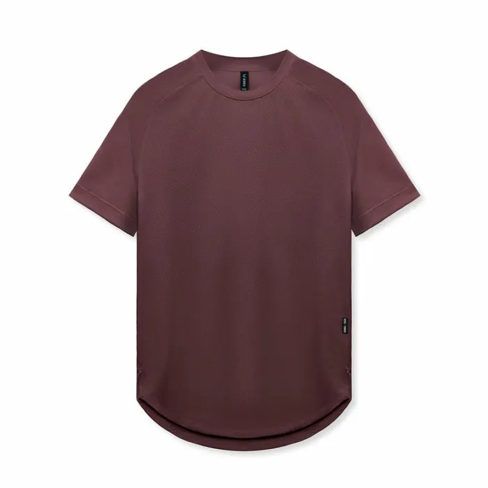 Short Sleeves Men ASRV AeroSilver Established Tee Plum