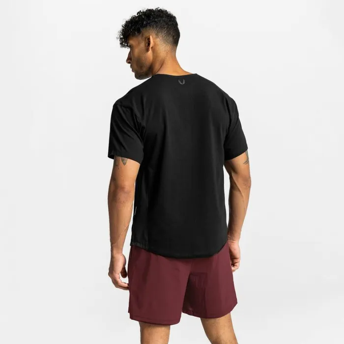Short Sleeves Men ASRV CottonPlus Vented Tee Black