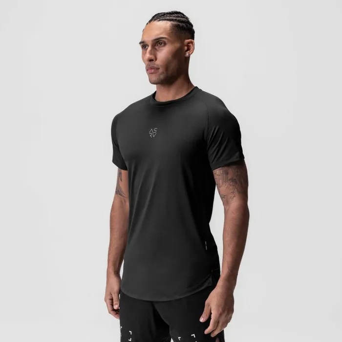 Short Sleeves Men ASRV SilverLite 20 Established Tee Black 034cyber034