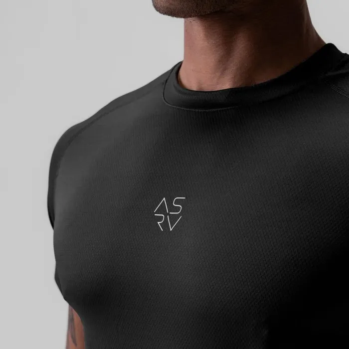 Short Sleeves Men ASRV SilverLite 20 Established Tee Black 034cyber034